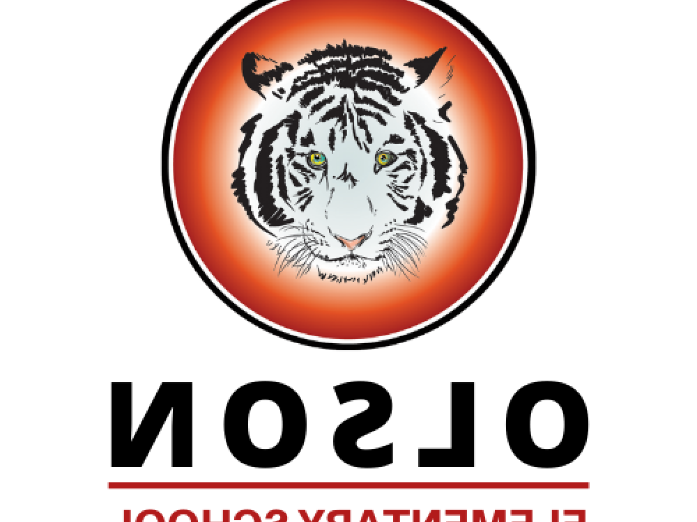 Olson Elementary School White Tigers logo